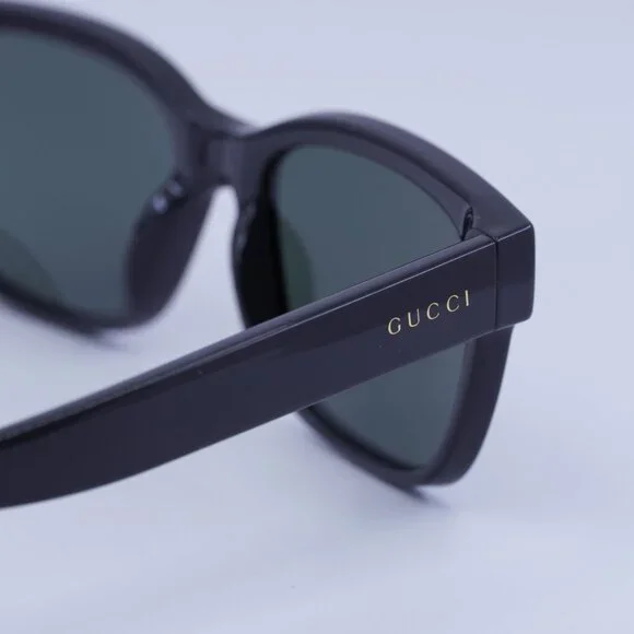 Gucci GG1716S 003 Sunglasses Grey Square Frame, Grey Lenses display picture 1